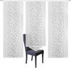 HOME WOHNIDEEN Schiebegardine 88334 3er-Set SCHIEBEGARDINEN Jacquard, weiß, 2x 245x57 + 1x 160x57 cm, Paneelwagen, halbtransparent, 100% Polyester Bild 2