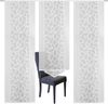 HOME WOHNIDEEN Schiebegardine 88334 3er-Set SCHIEBEGARDINEN Jacquard, weiß, 2x 245x57 + 1x 160x57 cm, Paneelwagen, halbtransparent, 100% Polyester Bild 3