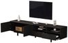 BlingBin Lowboard TV-Schrank, maximale Kapazität 90 Zoll TV, 200 x 40 x 51 cm (1er Set, 1 St, TV-Schrank abstrakte schwarze geometrische Linien), TV-Schrank moderne minimalistische Schranktür Dekoration mit Stauraum Bild 4