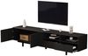 BlingBin Lowboard TV-Schrank, maximale Kapazität 90 Zoll TV, 200 x 40 x 51 cm (1er Set, 1 St, TV-Schrank abstrakte schwarze geometrische Linien), TV-Schrank moderne minimalistische Schranktür Dekoration mit Stauraum Bild 5