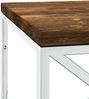 vidaXL Couchtisch Edelstahl und Altholz Massiv 349965 Bild 5