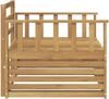 vidaXL Outdoor-Sofa Massivholz Akazie Weiß 3439126 Bild 4