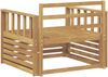 vidaXL Outdoor-Sofa Massivholz Akazie Weiß 3439126 Bild 5