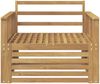 vidaXL Outdoor-Sofa Massivholz Akazie Weiß 3439126 Bild 3