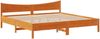 vidaXL Massivholzbett ohne Matratze Wachsbraun 180x200 Kiefernholz 3323292 Bild 5