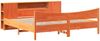 vidaXL Massivholzbett ohne Matratze Wachsbraun 180x200 Kiefernholz 3323292 Bild 3