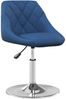 vidaXL Esszimmerstühle 4 Stk. Drehbar Blau Samt 3088762 Bild 2