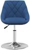 vidaXL Esszimmerstühle 4 Stk. Drehbar Blau Samt 3088762 Bild 3