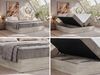 Boxspringbett 200x200 cm NORDIC ZERO, 7-Zonen-Multipocket-Matratze H3, Topper Visco, zwei Bettkästen - Hellbraun Cord Bild 2