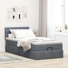 vidaXL Ottoman-Bett mit Matratze & LEDs Dunkelgrau 90x190 cm Samt 3312735 Bild 4