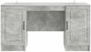 vidaXL Schreibtisch mit Tür Betongrau 142,5 x 50 x 75 cm Holzwerkstoff 3414642 Bild 5