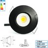 3W Mini LED Einbaustrahler Einbauleuchte klein einbau strahler Spot inkl. Trafo mit Schwarzen Rahme Blau Licht Bild 3