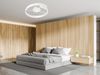 LED Deckenleuchte PARMA Metall Weiß matt 3 Stufen Dimmer Ring, Ø 50cm Bild 5