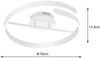 LED Deckenleuchte PARMA Metall Weiß matt 3 Stufen Dimmer Ring, Ø 50cm Bild 4