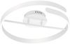 LED Deckenleuchte PARMA Metall Weiß matt 3 Stufen Dimmer Ring, Ø 50cm Bild 2