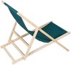 Sonnenliege Grün Strandmöbel Campingstuhl Holz klappbar Faltsitz Balkonsessel Bild 3