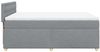 vidaXL Boxspringbett mit Matratze Hellgrau 140x200 cm Stoff 3286717 Bild 5