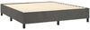 vidaXL Boxspringbett mit Matratze & LED Dunkelgrau 160x200 cm Samt 3136012 Bild 5