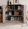 Schuhschrank Logu in Samt 100 x 110 cm Bild 4
