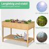 Kommode 110x46x76 cm, massives Tannenholz – Hochbeet/Pflanztisch mit 8 Fächern und Abfluss Bild 5