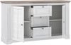 FORTE Iloppa Sideboard, Holzwerkstoff, Grau/Weiß, 160 x 92,5 x 44,3 cm Bild 5