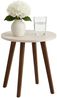 Koopman Beistelltisch Sofatisch Couchtisch Kaffeetisch 38x35cm Vierbeiner (1-St), Oberfläche funiert, 4 Standbeine, Steinoptik, Standsicher, Holz Bild 1