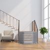 Relaxdays Graues Absperrgitter mit Tür 70 cm hoch Bild 3