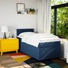 Boxspringbett mit Matratze, Stoff, Viereckige, grauer Fuß, Blau, 90x200 cm, true Bild 4