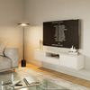 Selsey 'Framme' hängendes TV-Board mit drei Klappen und einer Ablage, Weiß, 150 cm Bild 3