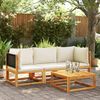 vidaXL Gartensofa-Ecke mit Kissen Holz Akazie & Rattan 4008168 Bild 3
