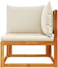 vidaXL Gartensofa-Ecke mit Kissen Holz Akazie & Rattan 4008168 Bild 4