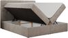 Polsterbett Kunstlederbett mit Bettkasten, Stauraumbett - ERNI - 160x200cm - Beige Stoff - H3 Bild 4
