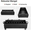 BIG-PAN Grillbesteck-Set Mangal Klappbar Holzkohlegrill 11 Spieße 2mm Stahl 70x33cm Schaschlik, (Mangalgrill, Schaschlikgrill zerlegbar), Outdoor Kohlegrill Picknick Garten Bild 4