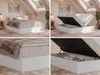Boxspringbett TRAVIT ZERO mit 7-Zonen-Multipocket-Matratze H4, Doppelbett 140x200 cm mit Topper T25, zwei Bettkästen, Stauraum - Beige Cord Bild 2