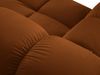 Micadoni Symmetrisches Ecksofa Bellis 5-Sitzer Samt Bluvel Terrakotta Bild 5