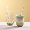 Leonardo GOCCE Matcha Latte Glas (2) 390 ml mit Glastrinkhalm 2er Set Bild 3