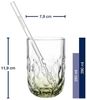 Leonardo GOCCE Matcha Latte Glas (2) 390 ml mit Glastrinkhalm 2er Set Bild 2