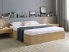 Bett mit Stauraum ohne Kopfteil ETEL 180 x 200 cm Hellbraun Bild 3