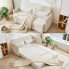 LVHOM Schlafsofa 2-Sitzer, Klappsofa mit Schlaffunktion, Bettsofa aus Cordstoff, Schlafcouch mit Kissen und Seitentaschen, 165x92x82 cm Bild 3