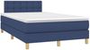 vidaXL Boxspringbett mit Matratze & LED Stoff Blau 120x200 cm, Härtegrad: H2 [3134027] Bild 3