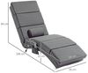 HOMCOM Massagesessel Relaxliege mit Massagefunktion elektrisch (Loungesessel, 1-St, Fernsehsessel), mit 5 Modi, Kissen, Dunkelgrau Bild 3
