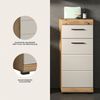 welltime Unterschrank SIENA, Breite 37cm, 1 Tür, 1 Schubkasten, 2 Fächer, MDF-Front (1-St, TOPSELLER) in verschiedenen Farben erhältlich, Badmöbel, Badschrank, Kommode, Bad Bild 4