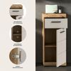 welltime Unterschrank SIENA, Breite 37cm, 1 Tür, 1 Schubkasten, 2 Fächer, MDF-Front (1-St, TOPSELLER) in verschiedenen Farben erhältlich, Badmöbel, Badschrank, Kommode, Bad Bild 3