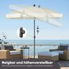 Sekey Balkonschirm 200cm Sonnenschirm Rund Gartenschirm Terrassenschirm mit UV-Schutz 50+, Balkonschirm höhenverstellbar, Stabiler Sonnenschirm knickbar Bild 3