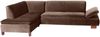 Ecksofa mit Ottomane links Kaye Bezug Samtvelours Buche nussbaum dunkel / braun 23086 Bild 2