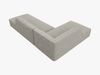 Micadoni Ecksofa Ruby 4-Sitzer Links Kord Scala Hellgrau Bild 4