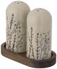 Bloomingville Salz- / Pfefferstreuer Bea, (3-tlg), Set Natur Steingut dänisches Design Bild 3