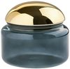 Giftcompany Vorratsdose Voile Glasdose L blau/gold 12,5cm, Glas Bild 4