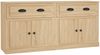 vidaXL Sideboards 2 Stk. Sonoma-Eiche Holzwerkstoff 3185266 Bild 2