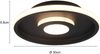 LED Deckenleuchte ASCARI rund Schwarz matt dimmbar IP44, Ø 30cm Bild 3